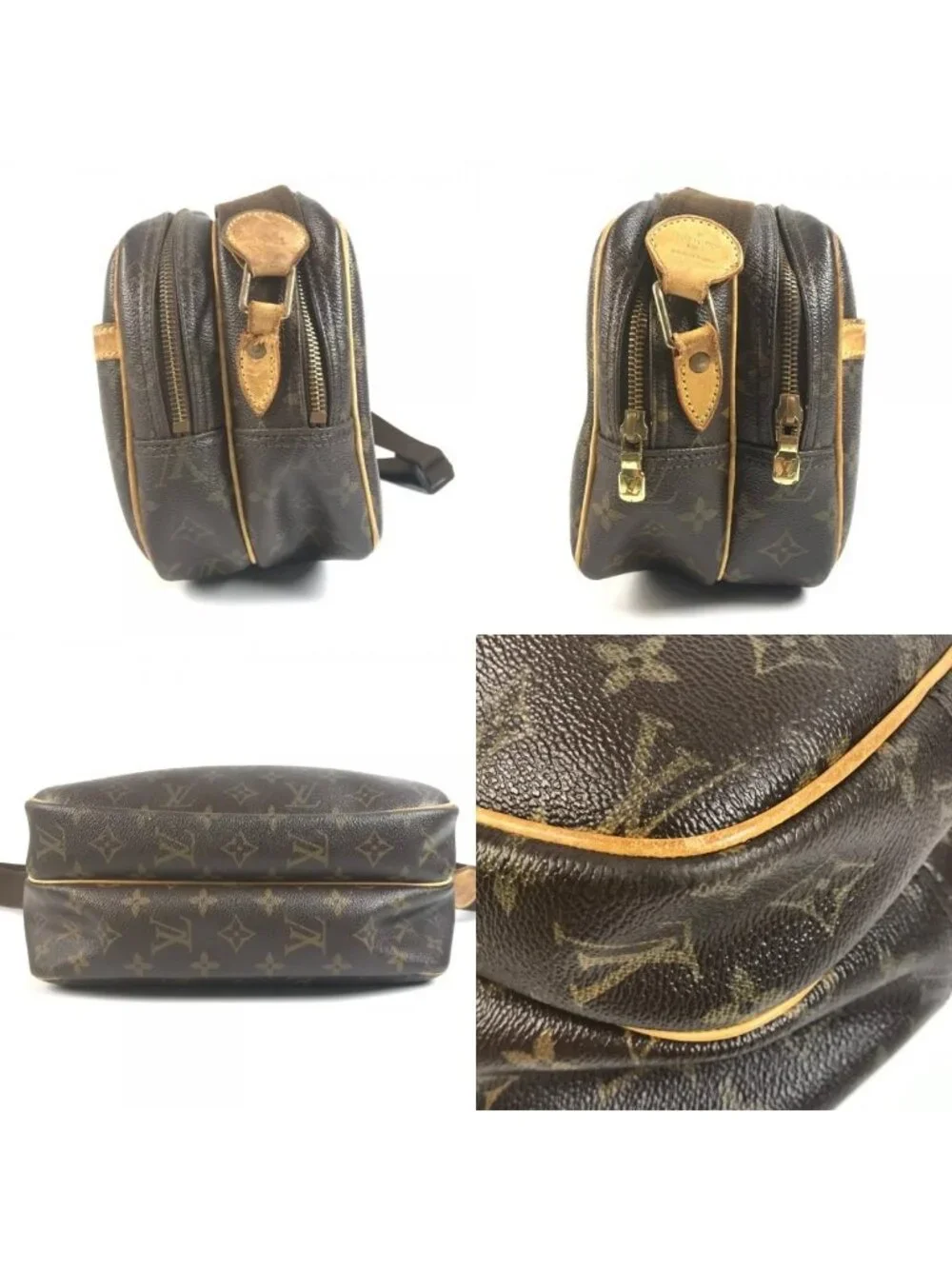 ★SOLD★ Louis Vuitton Shoulder Bag Reporter PM Lipoter PM Monogram Canvas Brown - Picture 8 of 9